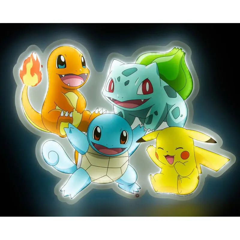 Pokémon LED Wandleuchte Starter Group 53 cm termékfotó