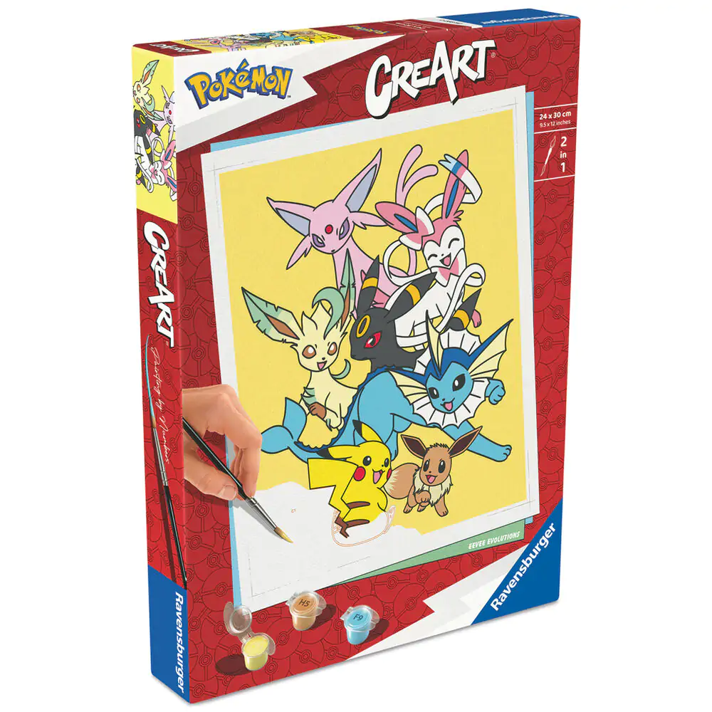 Pokemon Legendary Adult CreArt Malen nach Zahlen Set Produktfoto