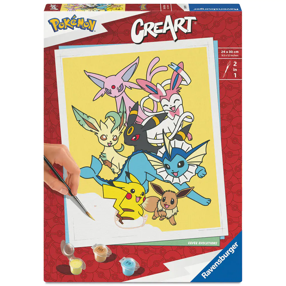 Pokemon Legendary Adult CreArt Malen nach Zahlen Set Produktfoto