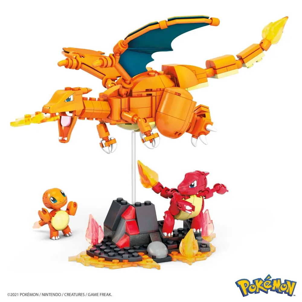 Pokémon Mega Construx Bauset Glumanda Evolutionsset Produktfoto