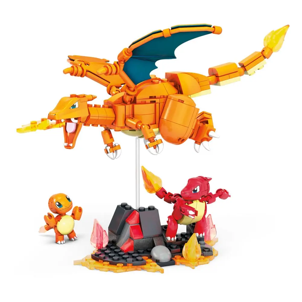 Pokémon Mega Construx Bauset Glumanda Evolutionsset Produktfoto