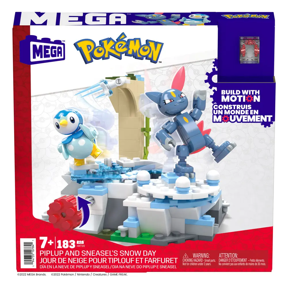 Pokémon Mega Construx Bauset Plinfas und Sniebels Schneetag 11 cm Produktfoto