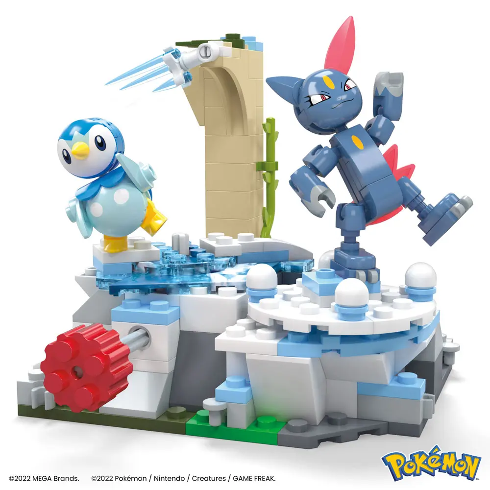 Pokémon Mega Construx Bauset Plinfas und Sniebels Schneetag 11 cm Produktfoto