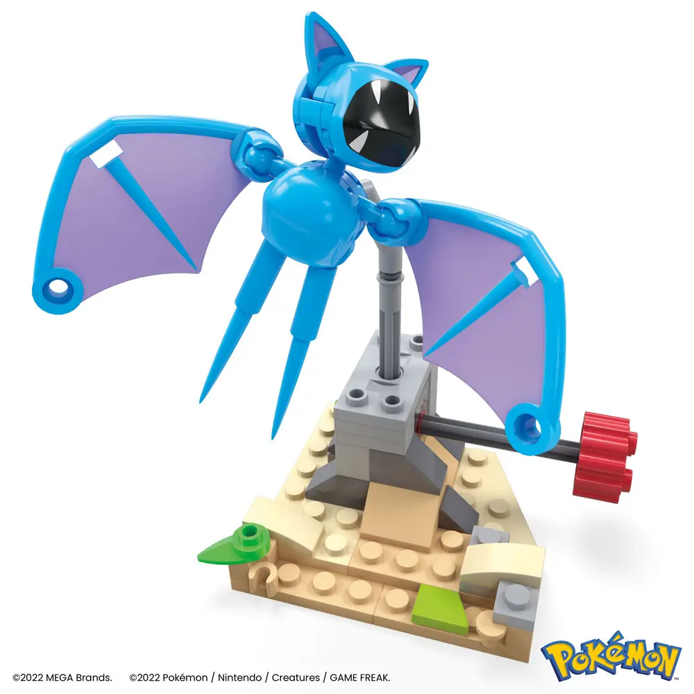Pokémon Mega Construx Bauset Zubats Mitternachtsflug 11 cm Produktfoto
