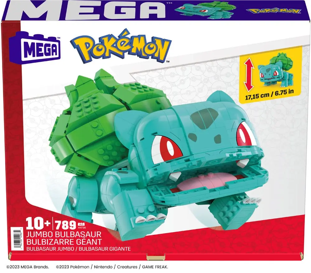 Pokémon Mega Construx Bauset Jumbo Bisasam 17 cm termékfotó