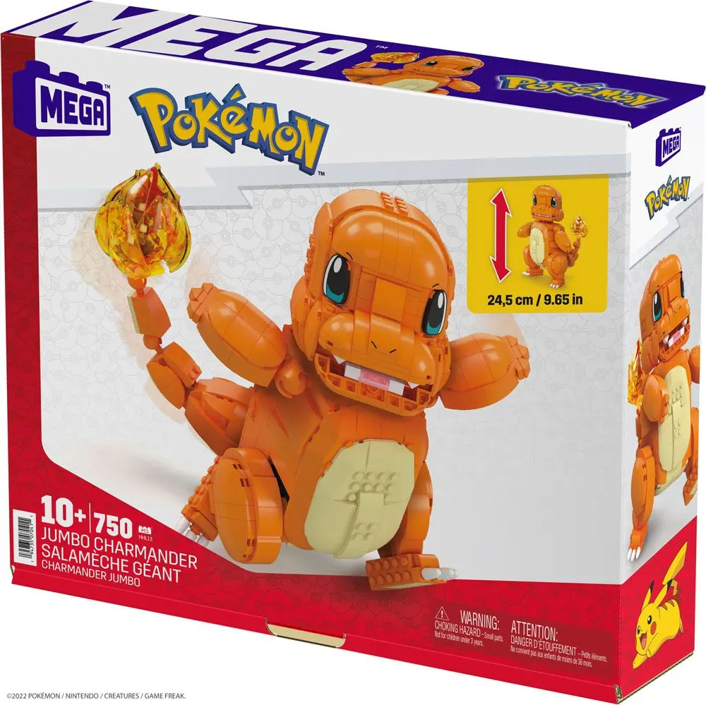 Pokémon Mega Construx Bauset Jumbo Glumanda 25 cm Produktfoto