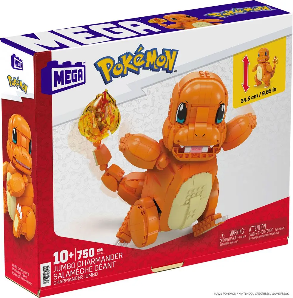 Pokémon Mega Construx Bauset Jumbo Glumanda 25 cm Produktfoto