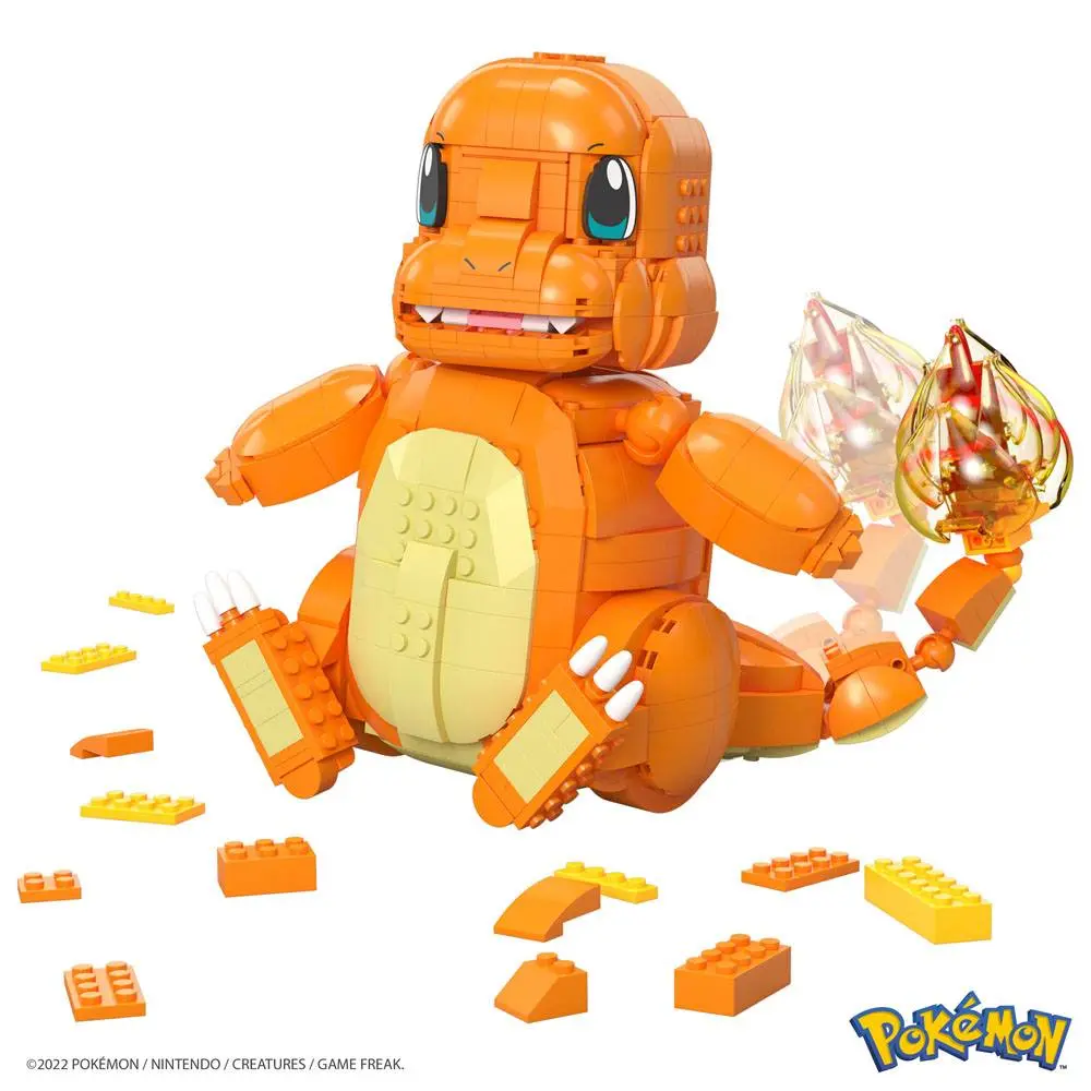 Pokémon Mega Construx Bauset Jumbo Glumanda 25 cm Produktfoto
