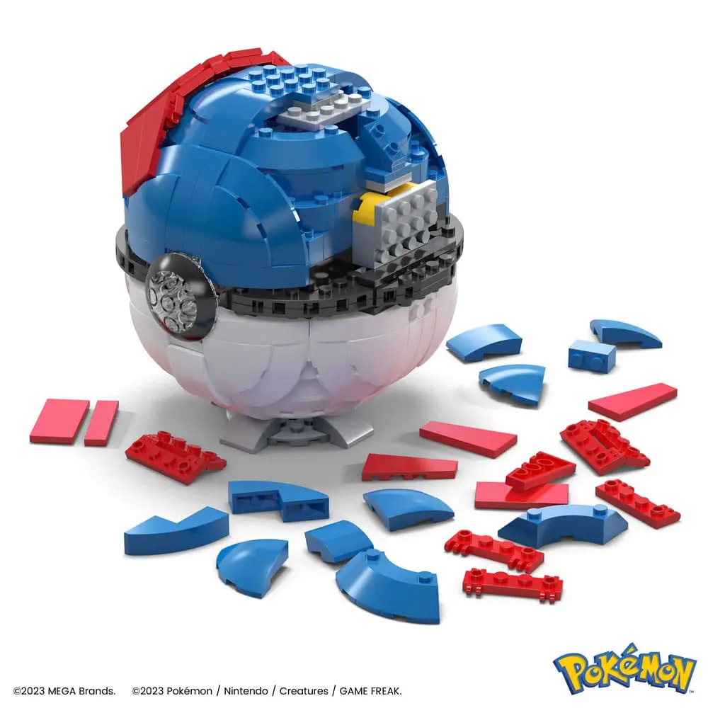Pokémon Mega Construx Bauset Jumbo Superball 13 cm Produktfoto