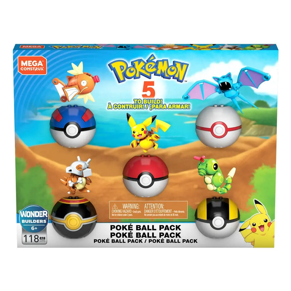 Pokémon Mega Construx Bauset Pokéball-Pack Produktfoto