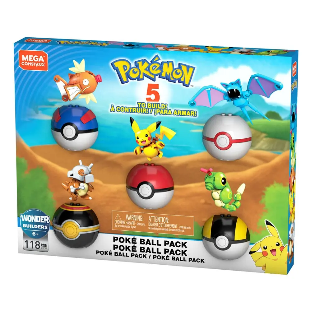 Pokémon Mega Construx Bauset Pokéball-Pack Produktfoto