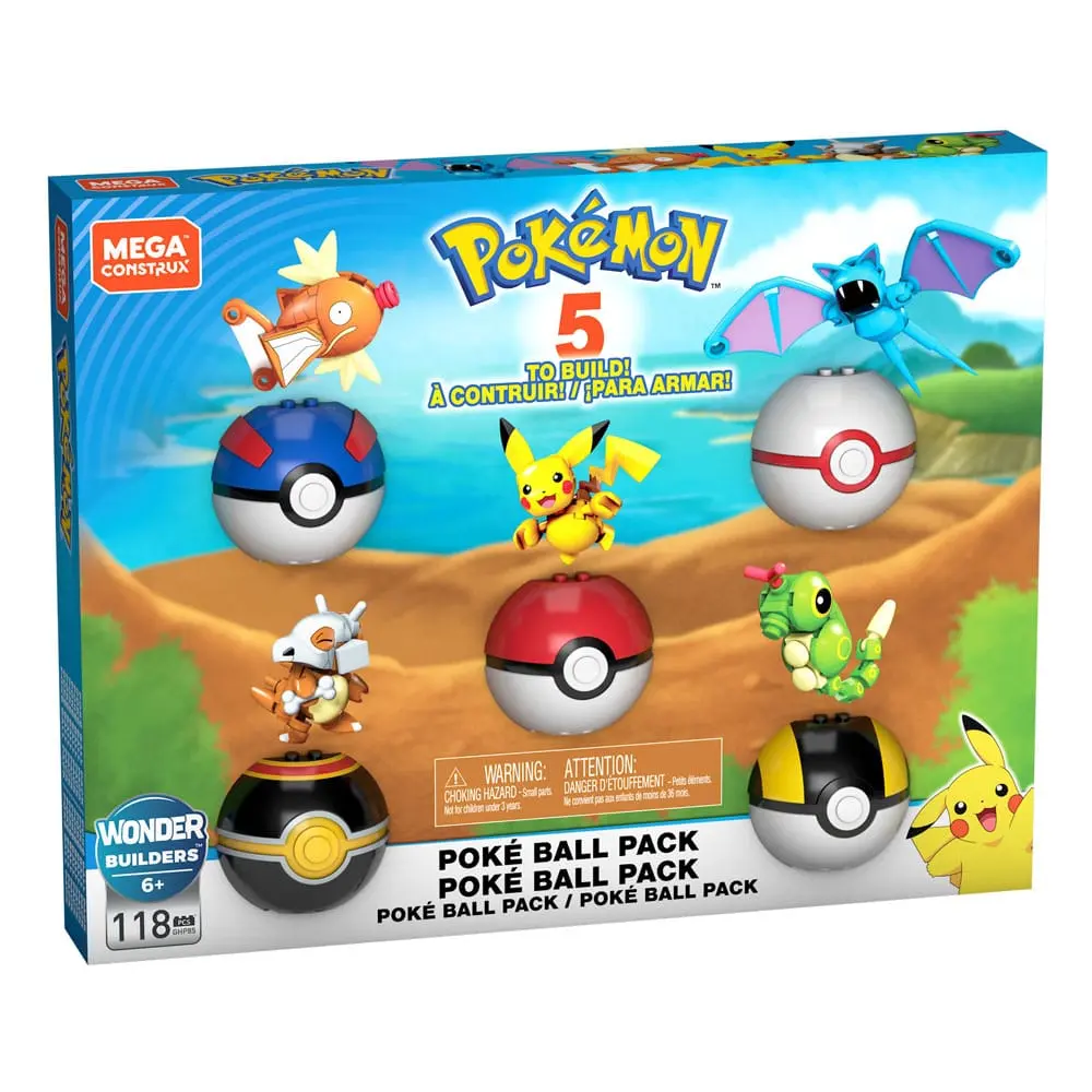 Pokémon Mega Construx Bauset Pokéball-Pack Produktfoto