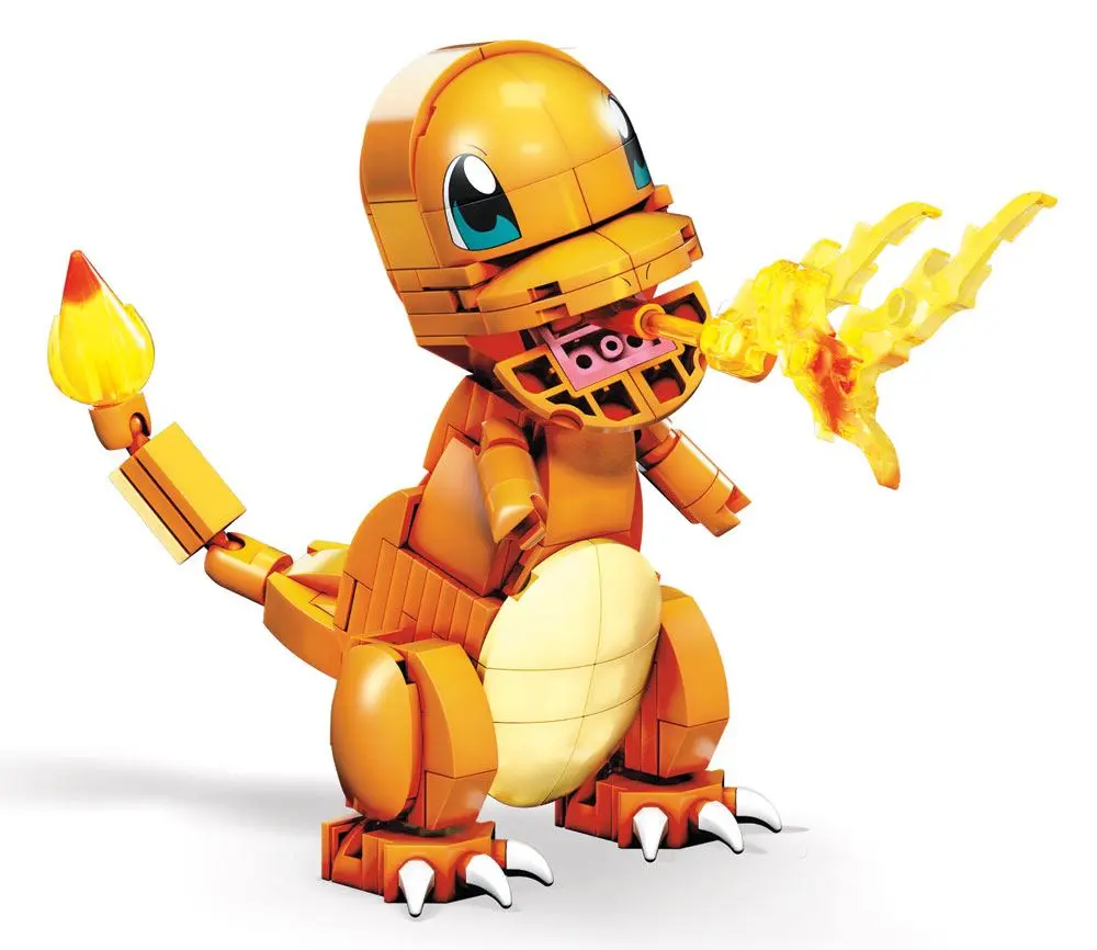 Pokémon Mega Construx Wonder Builders Bauset Glumanda 10 cm Produktfoto