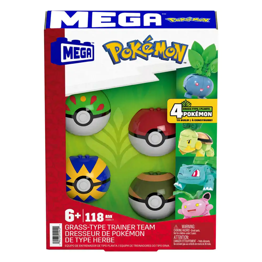 Pokémon MEGA Bauset 4 Pflanzen-Typ Pokémon Sets termékfotó