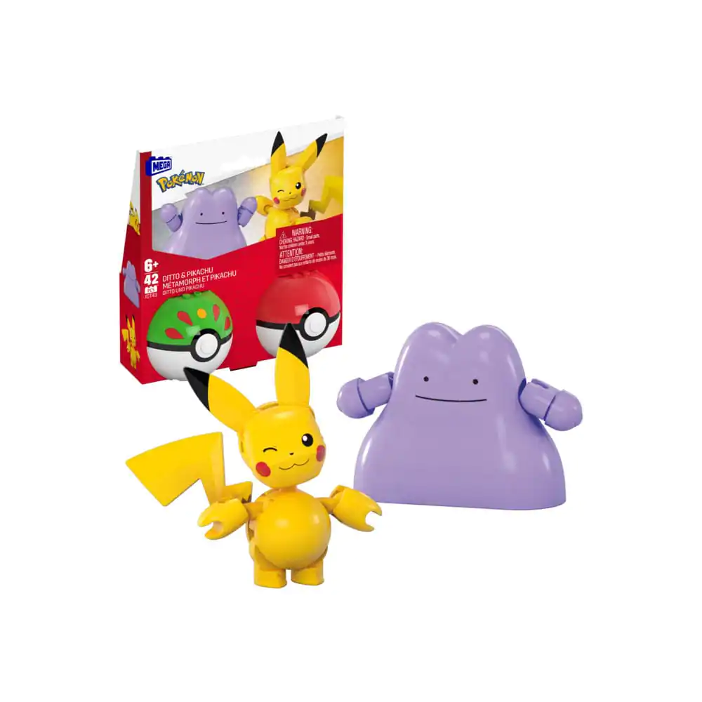 Pokémon MEGA Bauset Poké Ball Collection: Pikachu & Ditto Produktfoto