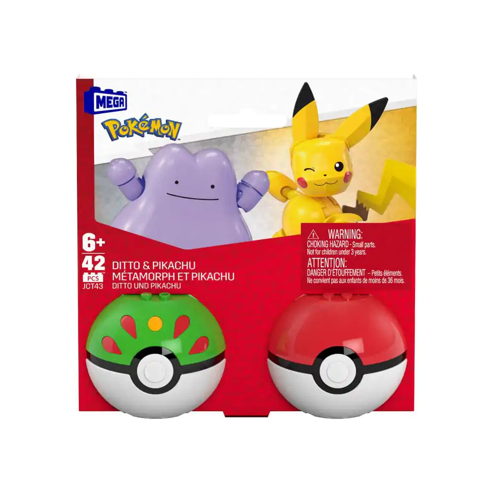 Pokémon MEGA Bauset Poké Ball Collection: Pikachu & Ditto Produktfoto