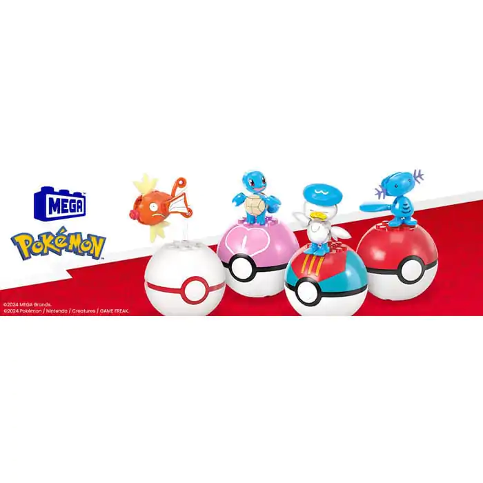 Pokémon MEGA Bauset 4 Wasser-Typ Pokémon Set Produktfoto