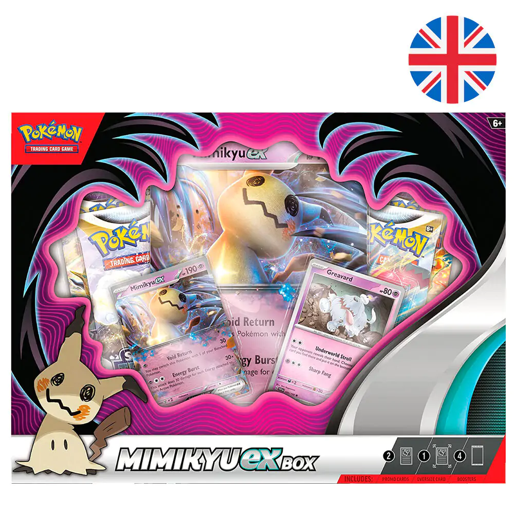 Englische Version Pokemon Mimikyu Ex blister set of collectible cards termékfotó