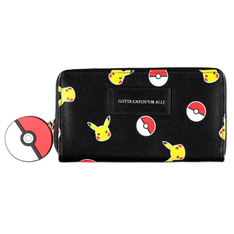 Pokémon Zip Around Geldbeutel Pikachu Girl termékfotó