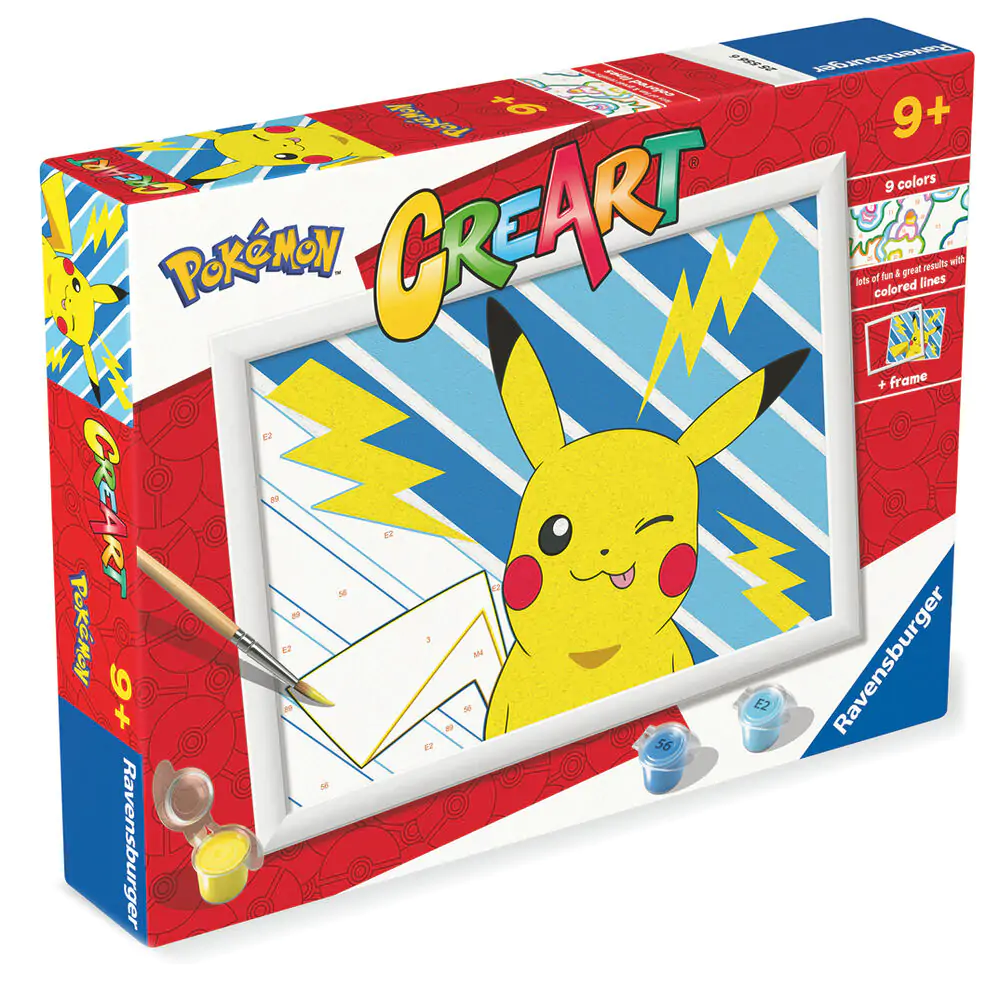 Pokemon Pikachu CreArt Malen nach Zahlen Set Produktfoto
