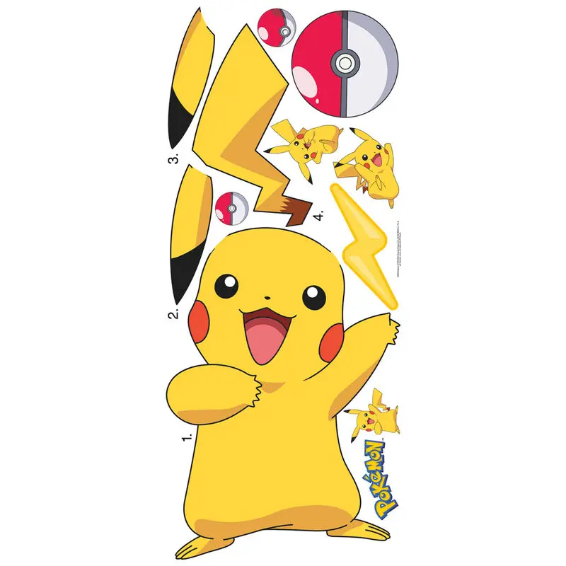 Pokemon Pikachu Dekoraufkleber Produktfoto