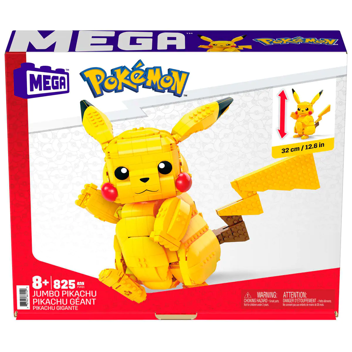 Pokémon Mega Construx Wonder Builders Bauset Jumbo Pikachu 33 cm termékfotó