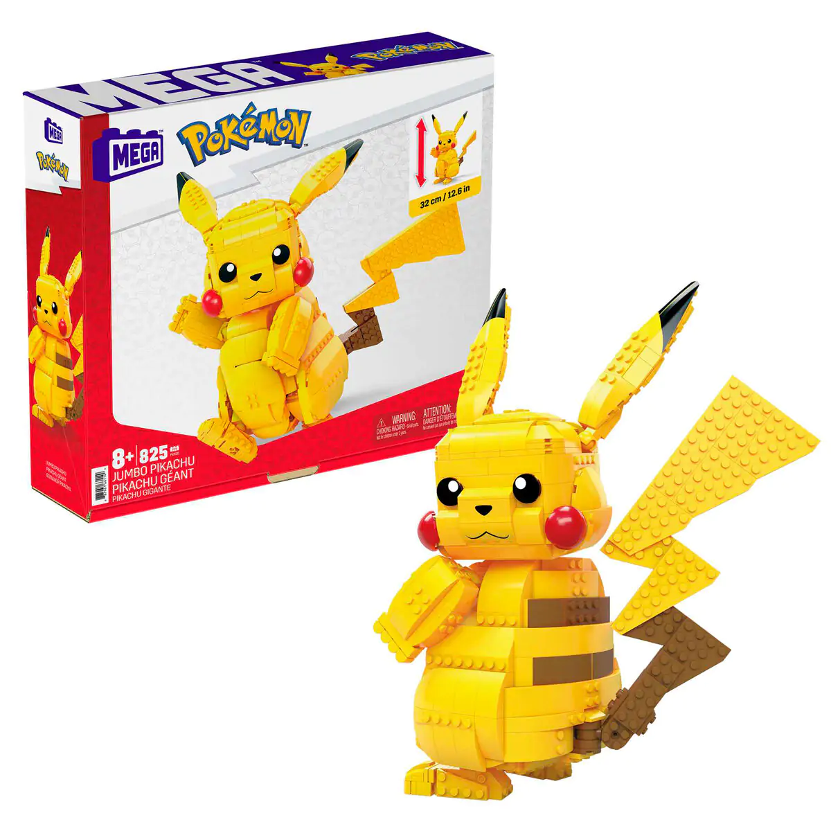 Pokémon Mega Construx Wonder Builders Bauset Jumbo Pikachu 33 cm termékfotó