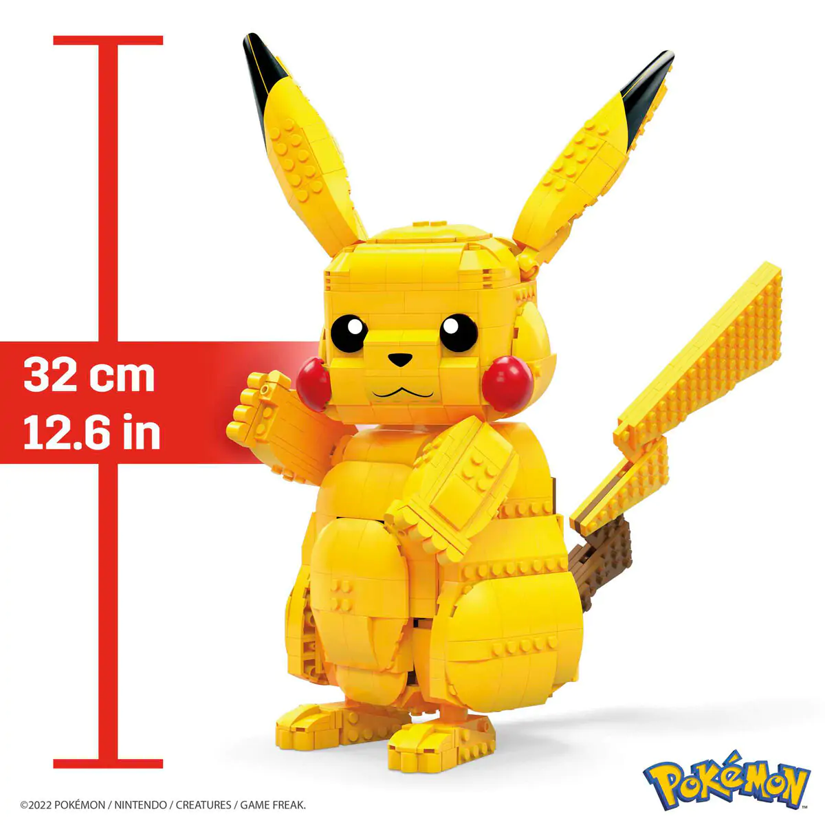 Pokémon Mega Construx Wonder Builders Bauset Jumbo Pikachu 33 cm termékfotó