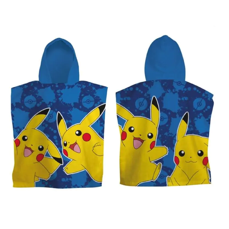 Pokemon Pikachu Microfaser Poncho Strandtuch Produktfoto