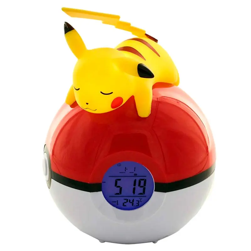 Pokémon Wecker Pokeball mit Leuchtfunktion Pikachu 18 cm termékfotó