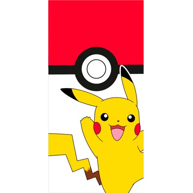 Pokemon Pikachu Pokeball Strandtuch Baumwolle termékfotó