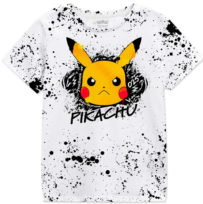 Pokemon Pikachu Splat Kinder T-shirt Produktfoto