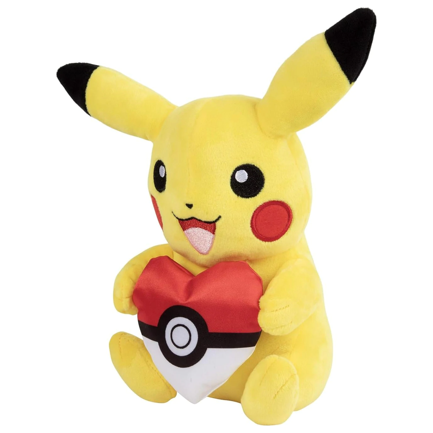 Pokémon Pikachu with Poké Ball Heart Plüschfigur 20 cm Produktfoto