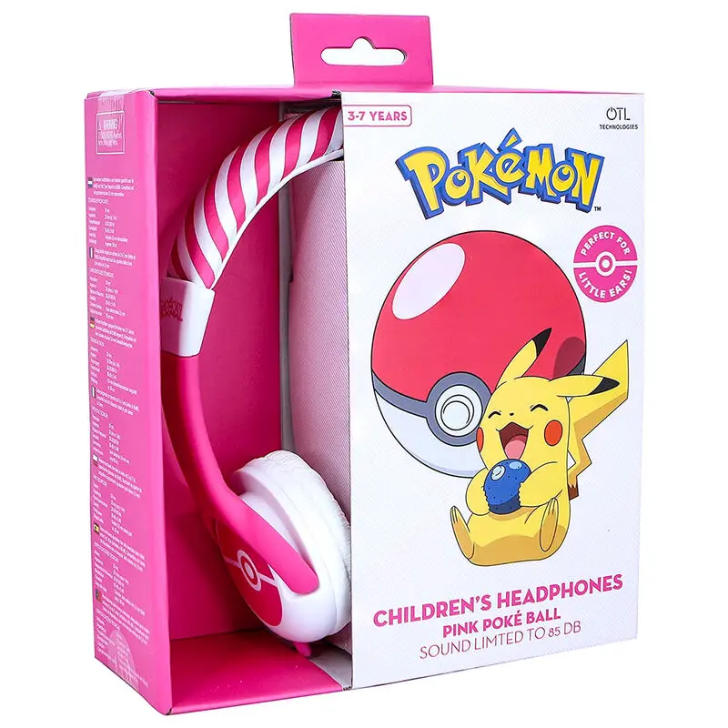 Pokemon Pink Pokeball Kinder Kopfhörer termékfotó