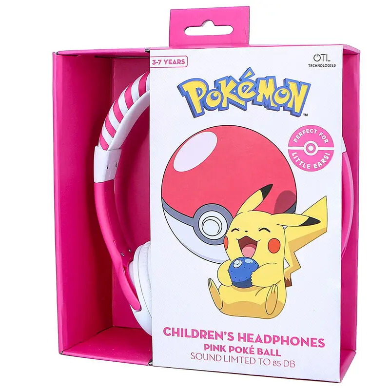 Pokemon Pink Pokeball Kinder Kopfhörer termékfotó