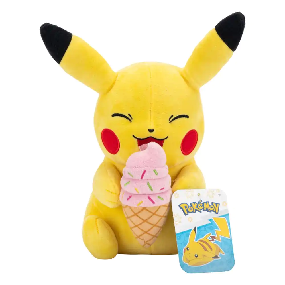 Pokémon Plush Figur Pikachu mit Eis 20 cm Produktfoto