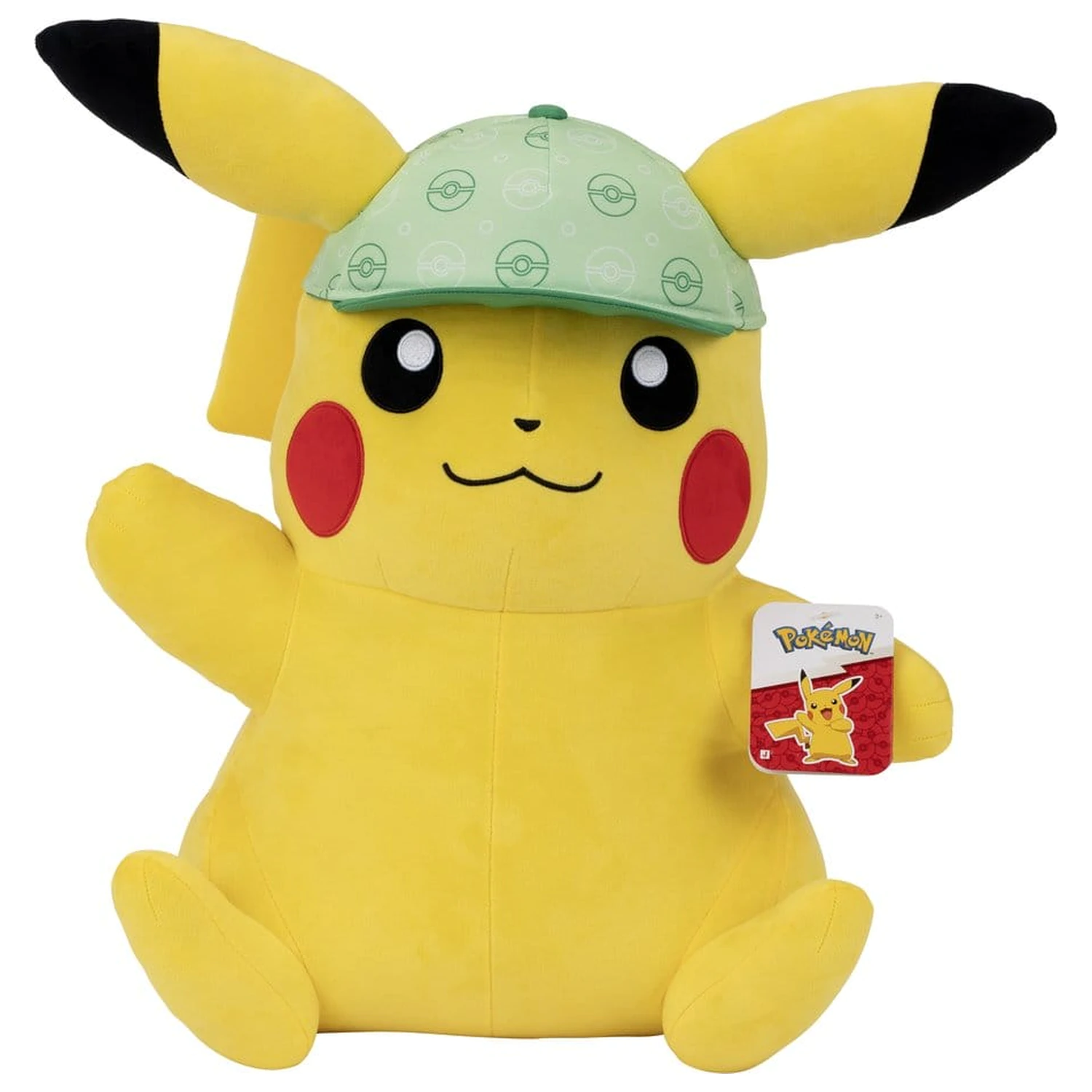 Pokémon Plüsch Pikachu (mit Hut) 61 cm Produktfoto