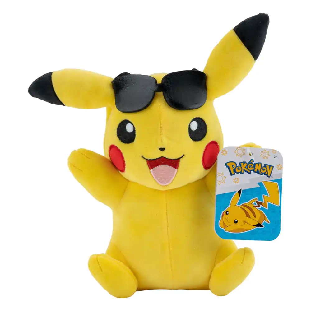 Pokémon Plüschfigur Pikachu with Sunglasses 20 cm Produktfoto