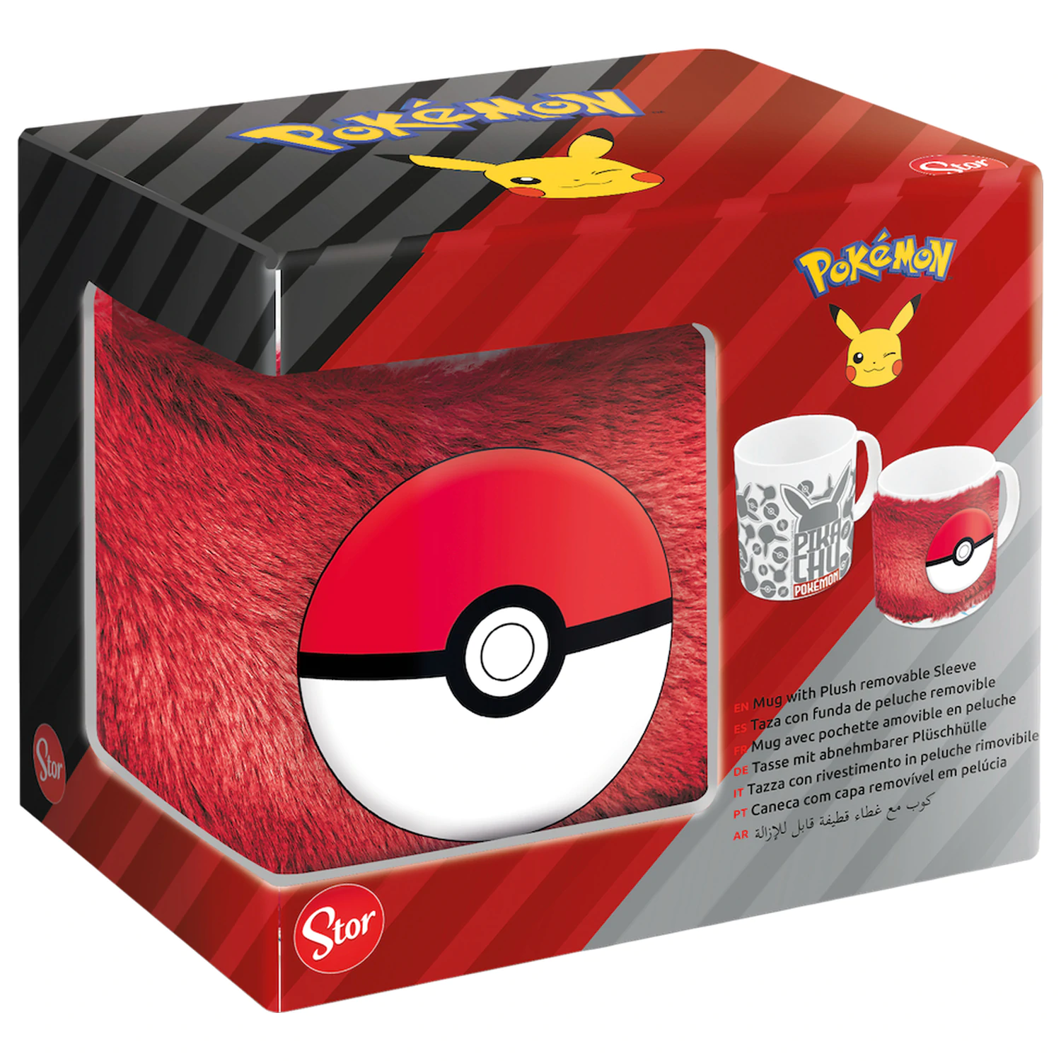 Pokémon Poké Ball Plüsch Hülle Tasse 325 ml Produktfoto