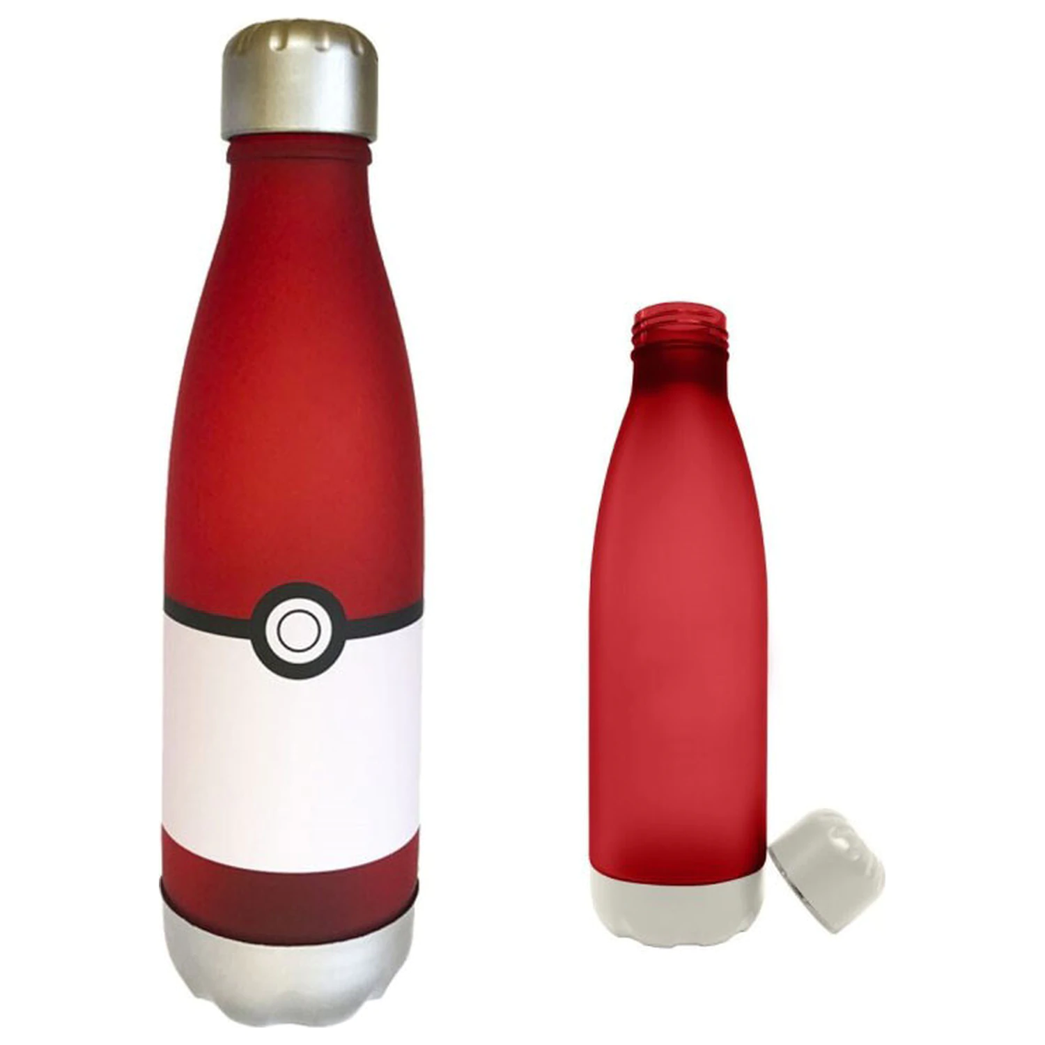 Pokémon Pokeball Plastik Wasserflasche mit Schraubverschluss 650 ml Produktfoto