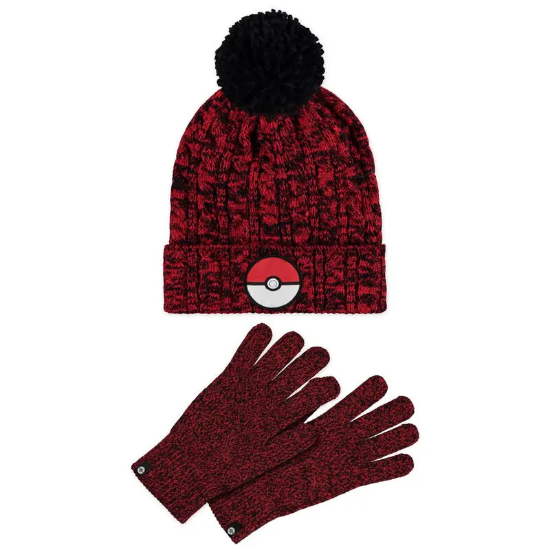 Pokemon Pokeball Mütze und Handschuh Paket termékfotó