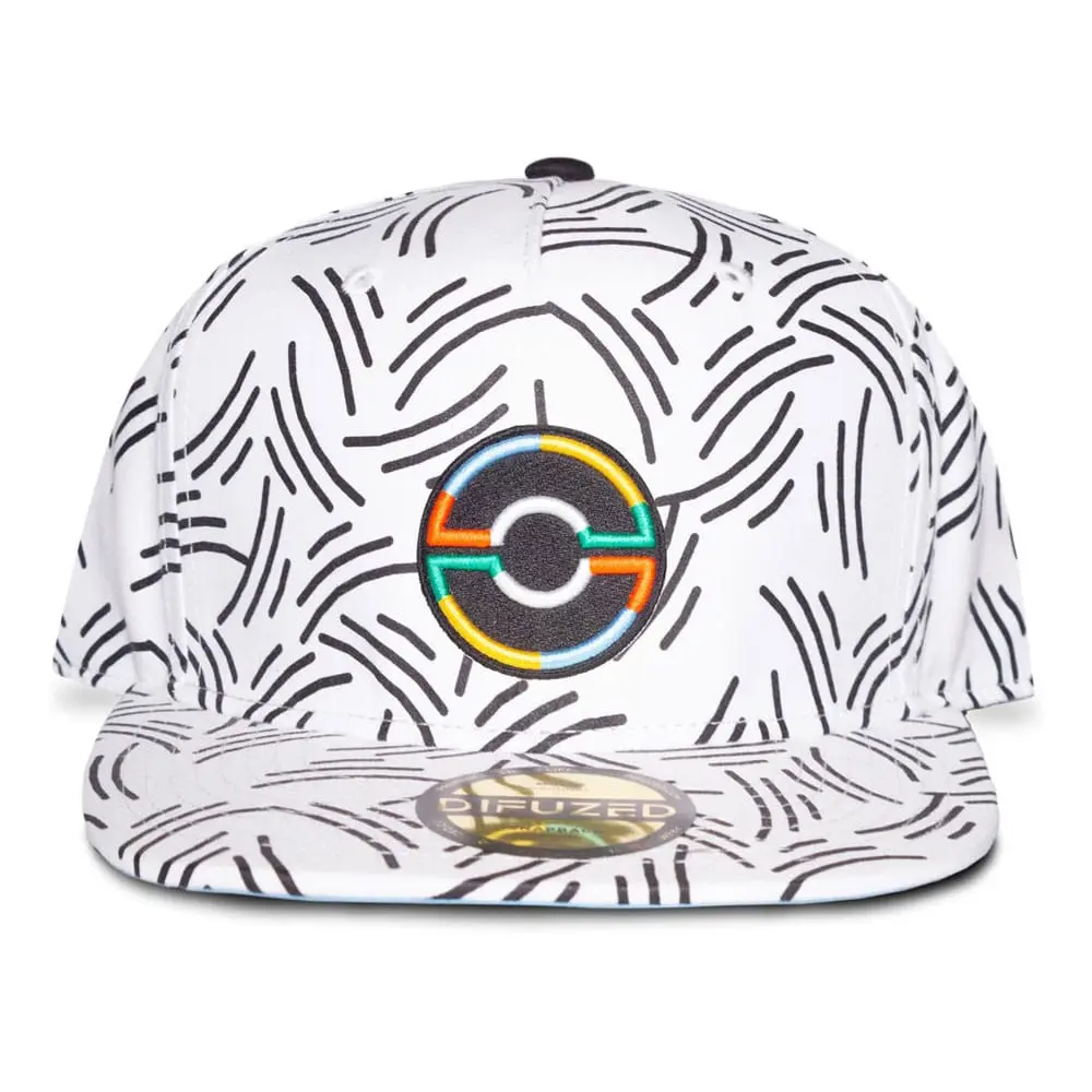 Pokemon Snapback Cap Pokeball weiß Produktfoto