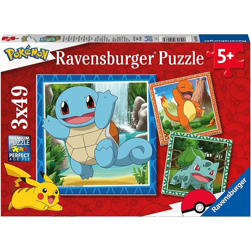 Pokemon Puzzle 3x49 Teile Produktfoto