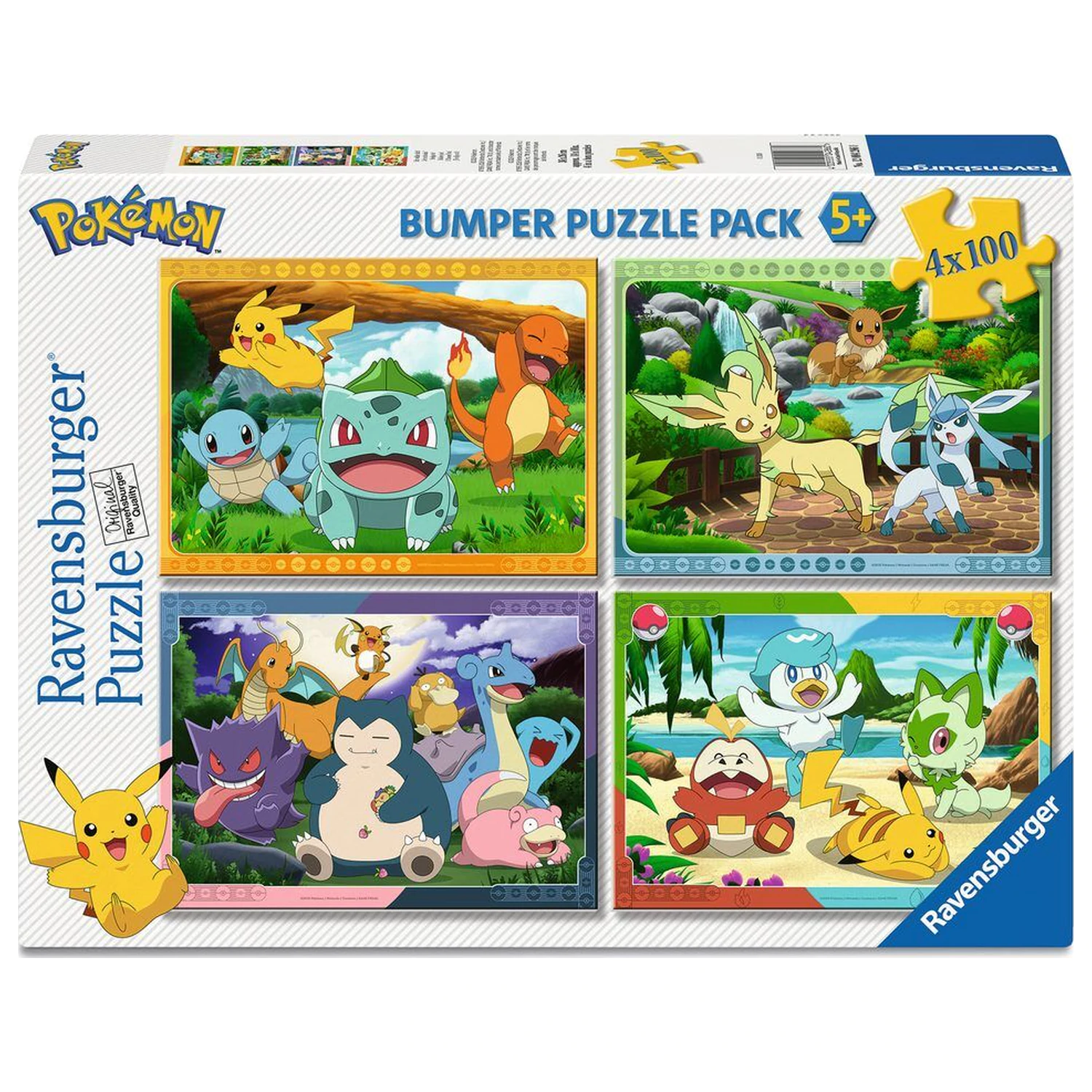 Pokemon Puzzle 4x100 Teile Produktfoto