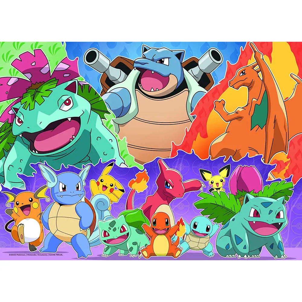 Pokemon Puzzle 4x100 Teile Produktfoto