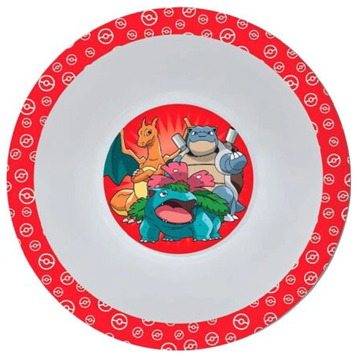 Pokémon Red Plastik tiefer Teller Produktfoto