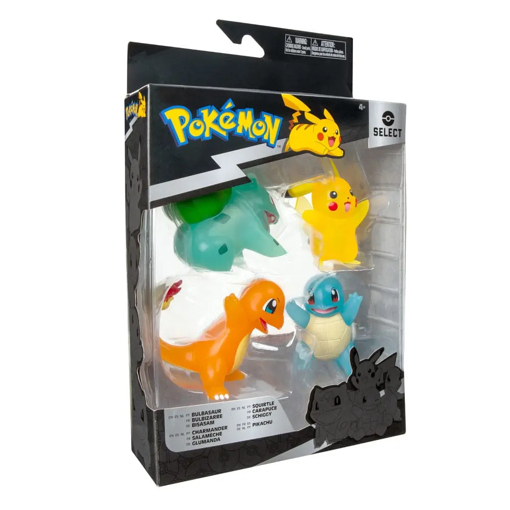 Pokémon Select Battle Figur Bulbasaur, Pikachu, Squirtle, Charmander (Translucent) 7,5 cm Produktfoto