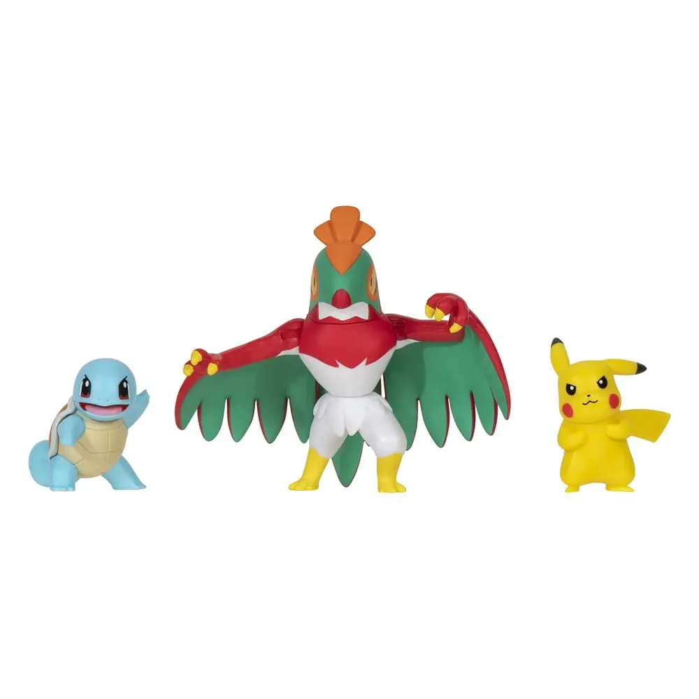 Pokémon Select Battle Figur Pikachu, Squirtle, Hawlucha 7,5 cm Produktfoto