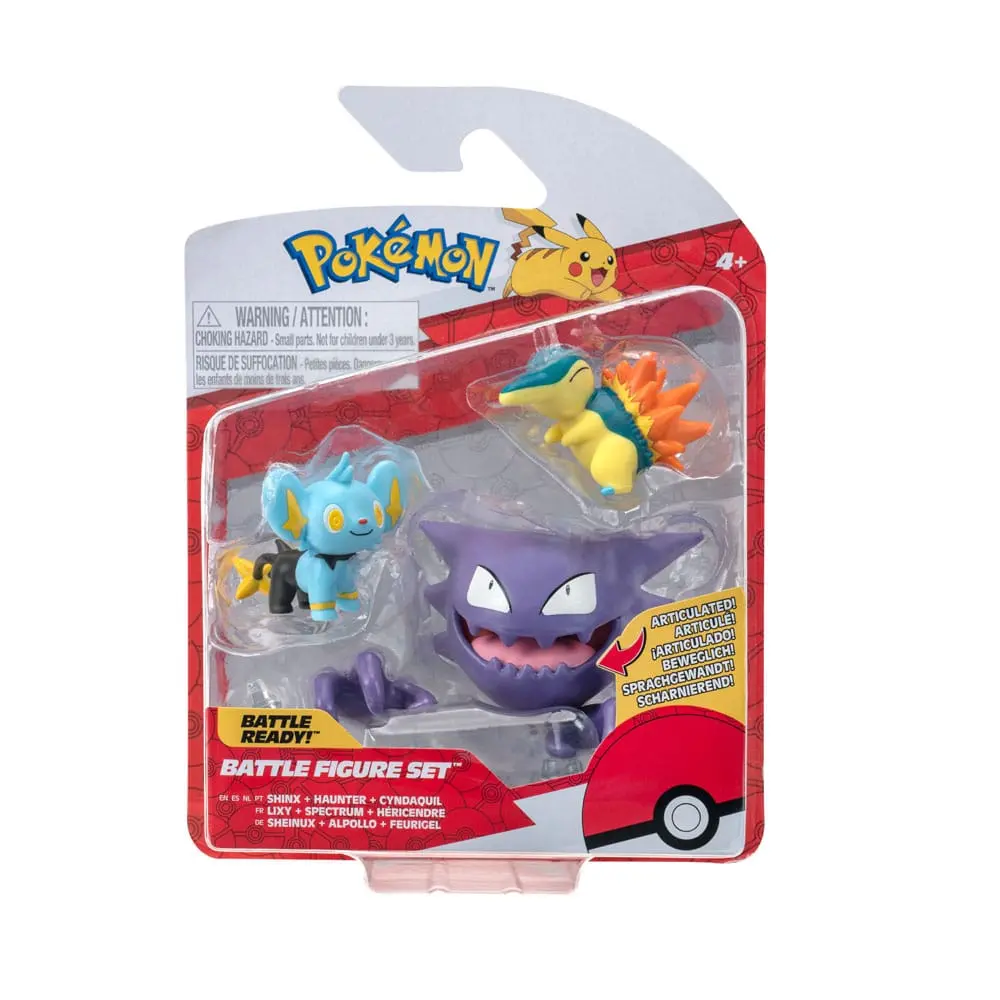 Pokémon Select Battle Figur Shinx, Cyndaquil, Haunter 7,5 cm Produktfoto