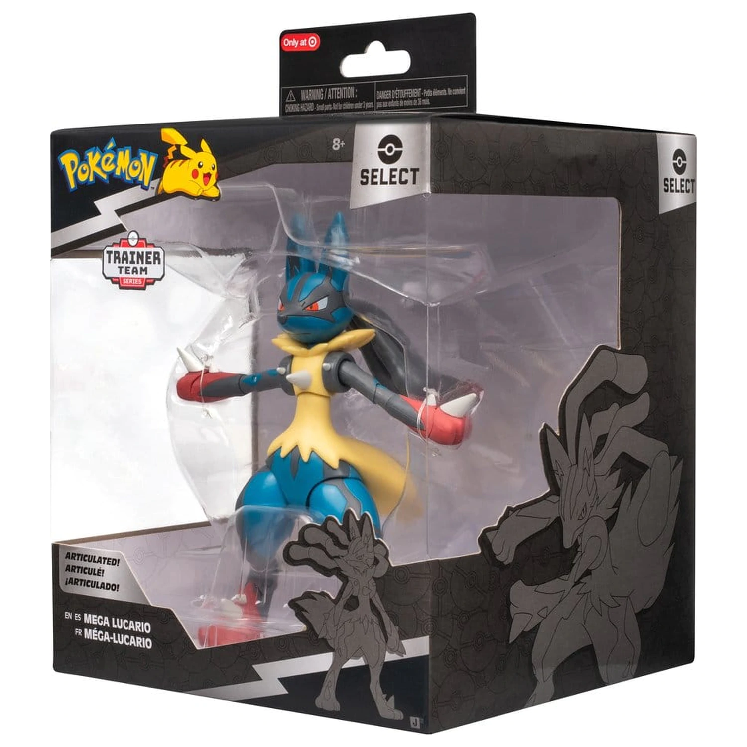 Pokémon Select Super-Articulated Actionfigur Mega Lucario Produktfoto